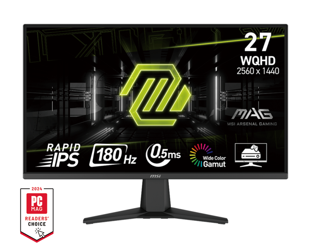 MSI MAG 275QF 27" IPS QHD 180Hz Monitor, fekete